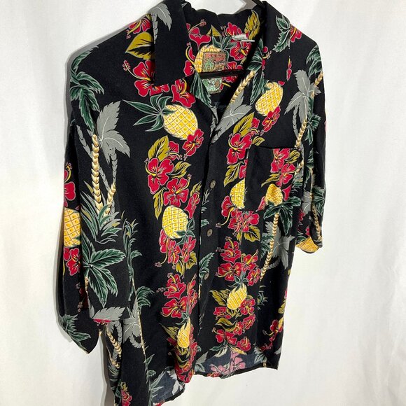 Vintage Pineapple Connection Sz M Hawaiian Shirt - Picture 1 of 10